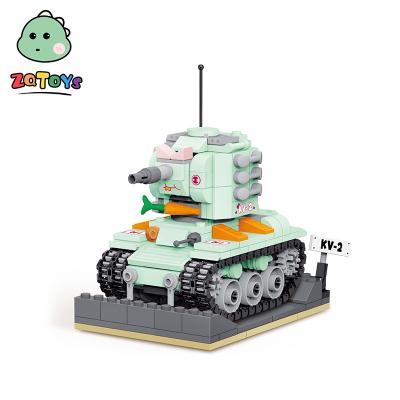 China Construction Toy Zhiqu Toys Military War Army Tank Children Assembled Small Building Blocks Building Toys DIY Bricks Boy Educational Gift for sale