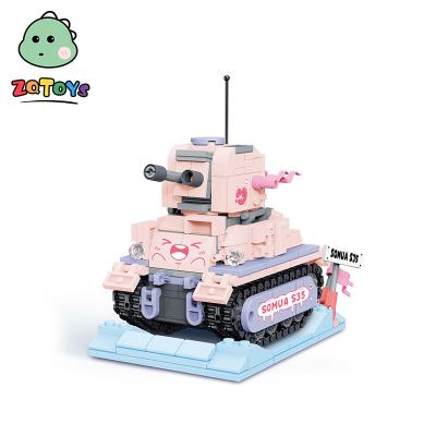 China Construction Toy Zhiqu Toys New Arrival 3.6 Tank Series Assembled Building Blocks Children's Holiday Toy Gifts for sale