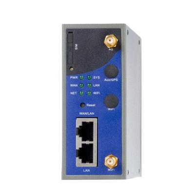 Cina PLC HMI IPC Qixiang QR310-AW remote industrial wifi 4g modem ADSL PLC controller router with sim card remote radio in vendita