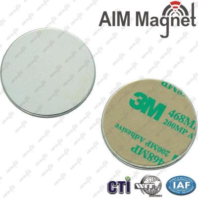 China Cheap 3M adhesive sticker D19x5mm NdFeB magnets for sales for sale