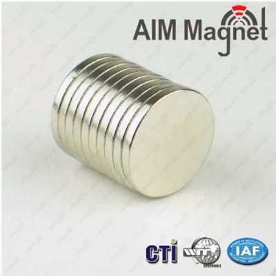 China 10x1.5mm prototype neodymium magnet N35 for sale