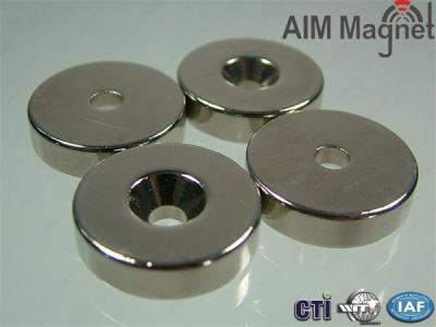 China double countersunk magnets neodymium for sale