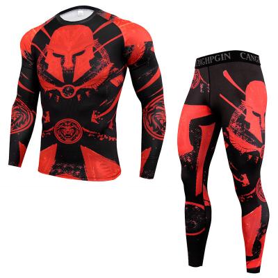 China New Design Quick-Dry Stretch Tracksuit Sport Men's Compression Tights Breathable Slim Fit Tights Gym Equipment Set for sale