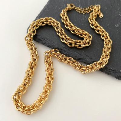 China 2022 CLASSICS Latest Stainless Steel Chunky Chain Necklace for sale