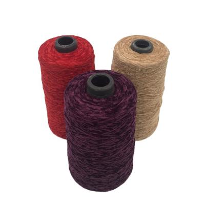 China Wholesale 100% Anti-Static Polyester Charmkey Chenille Bulky Yarn For Hand Knitting Blanket for sale