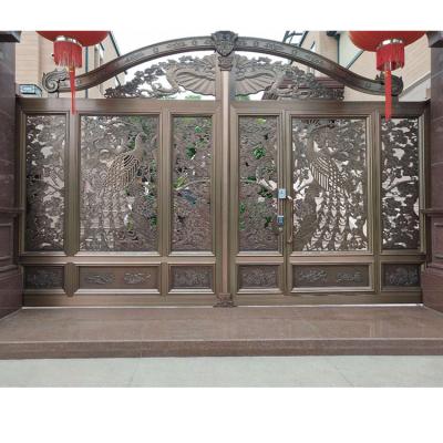 China JURUI Factory Modern High Quality Sliding Door Villa Entrance Door Cut Out Smart Aluminum Driveway Door for sale