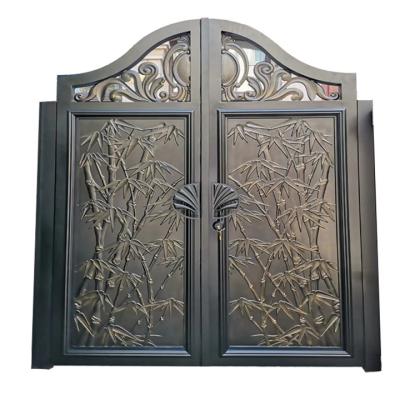 China JUJRUI factory direct sale high quality smart easily assembled villa aluminum cut aluminum door for sale