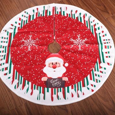 China Amazon Christmas Hot Sale 80cm Nonwoven Fabrics Sublimation Christmas Tree Skirt for sale