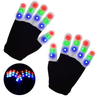 China Top Halloween Decorations 2021 Toy Led Gloves Lighting Party LED Party Supplies Multicolor Led Gloves Glove For Halloween for sale