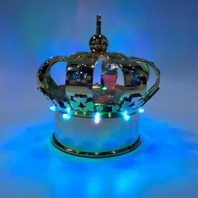 China Factory Direct Eco-Friendly LED Nightclub Bar KTV Rechargeable Glowing Light LED Champagne Crown Bottle Cover Cap Topper for sale