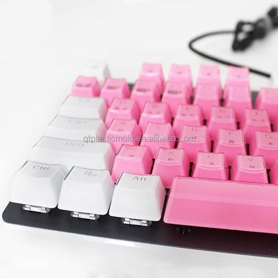 China Crystal Backlit Blank Custom ABS Keycap PBT Keyboard Caps And Injection Keypad Profile Parts Factory In Guangdong for sale