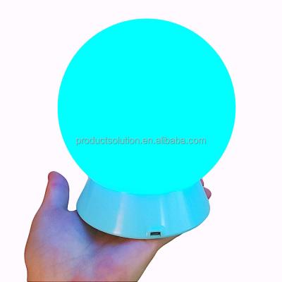 China Modern Remote Control Colorful Multicolor Night Light Table Desk Lamp Globe Holiday Decoration For Bedroom Reading Room Rechargeable for sale