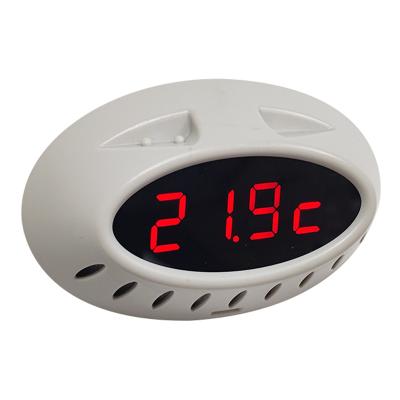 China Electronic Kitchen Thermometers LED Digital Time and Temperature Meter for Home Reading Living Room Kitchen Corridor Bathroom Portable for sale