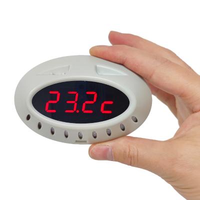 China Electronic Time Wall Clock Thermometer Motion Sensor Digital Temperature Meter USB Rechargeable for Indoor Kitchen Hotel Home Office for sale