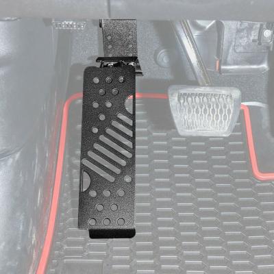 China Aluminum Driver Foot Rest Kick Panel Car Accessories For Jeep Wrangler JL Metal 2018-19 for sale