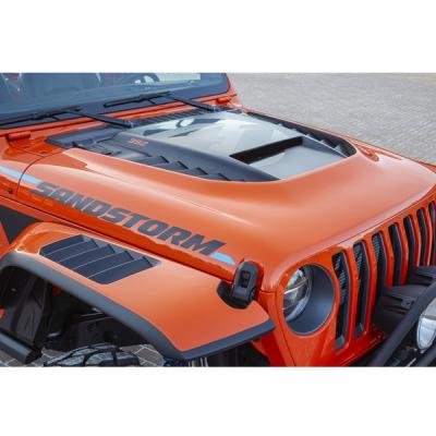 China New Fiberglass Sandstorm Hood Bonnet For Jeep Wrangler JL Gladiator JT Pickup for sale