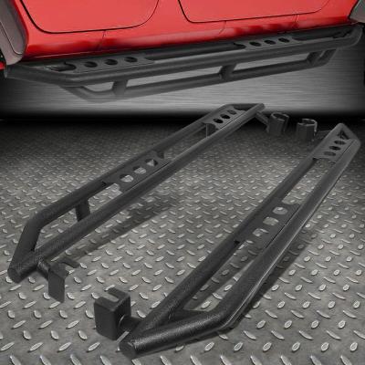 China Heavy Duty Steel Tubular Side Step Steel Round Hole Fit For Jeep Wrangler JL 4 Doors for sale