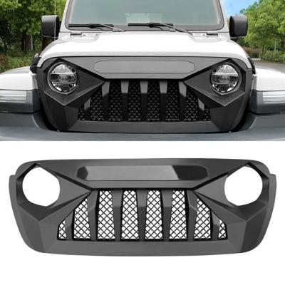 China ABS Plastic Front Demon Grille With LED Lights For 18-19 JL Jeep Wrangler for sale