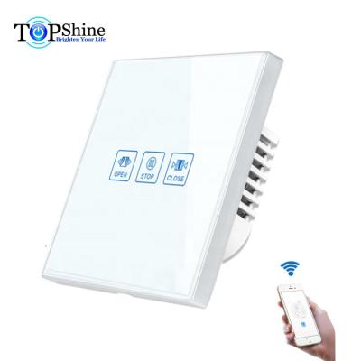 China Topshine Alexa Enabled Tuya Mobile Waterproof APP WiFi Curtain Touch Controlled Switch for Smart Home for sale