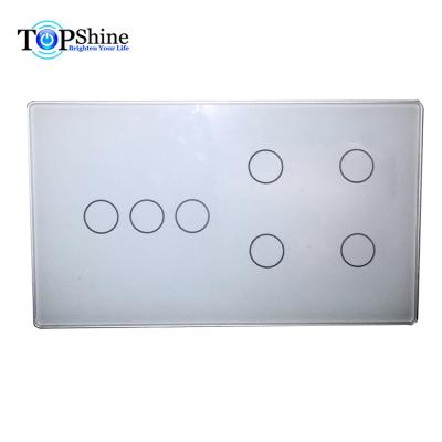 China Topshine Waterproof Type 147 EU UK 7 Band Wifi Smart Switch App Control Mobile and Compatible with Alex and Google Home for sale