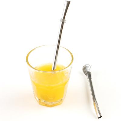 China China Supplier Milk Tea Beverage Coffee Stir Spoon Stainless Steel Viable Straws Straws Spoon Spoon Straws Environmentally Friendly for sale