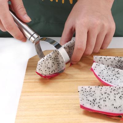 China Viable Selling Slicer Dig Separator Carve Chopper Kitchen Accessories Stainless Steel Melon Baller Knife Scoop Fruit Set for sale