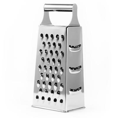 China Factory Wholesale Viable Stainless Steel Chopper Grinder Cutter 4 Sided Cheese Grater Box for sale