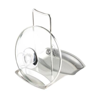 China Viable Manufacturer Wholesale Stainless Steel Kitchen Cover Lid Frame Pot Hanging Rack for sale