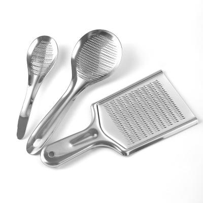 China Viable Wholesale High Quality Cheap Ginger Wasabi Garlic Stainless Steel Grater Kitchen Tool for sale