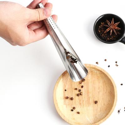 China Wholesale Viable Kitchen Instruments Bar Strainer Infusions Tea Accessories Machine Reusable Metal Filter Basket Stainless Steel Tea Strainer for sale