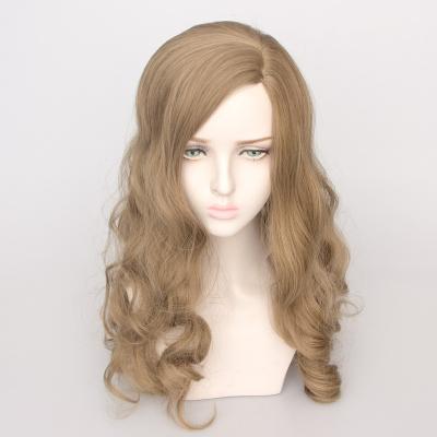 China European and American Wholesale Loose Deep Wave Side Hairpiece New Style New Style Curly Hair Long Rose Net Full Lace Synthetic Wig for sale