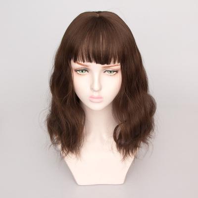 China Wholesale 100% Factory Price Regular High Temperature Fiber Wave Synthetic Hair Qi Bang Curly Hair Is Soft And Sexy For Women for sale