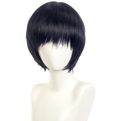 China The other new Persona5 P5 cosplay wig with you Jianmiao short hair black high temperature silk synthetic hair wig wholesale for sale