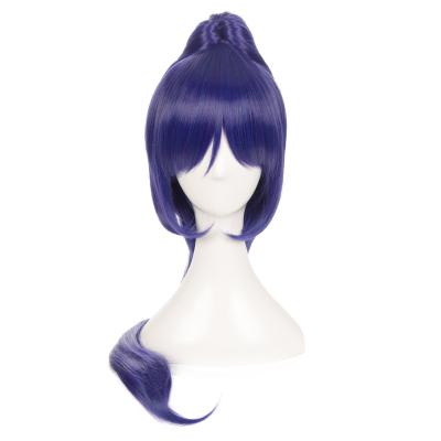 China The other cos wholesale LoveLive high quality wig! Purple Sunshine Matsuura Guonan Aqours cosplay slit ponytail hairpiece for sale