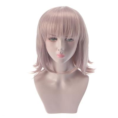 China Prototype Character Cosplay Wig High-Fidelity Shot On Breaking Qihai Qianqiu Japanese Taro Character Anime Purple Medium Long Hair for sale