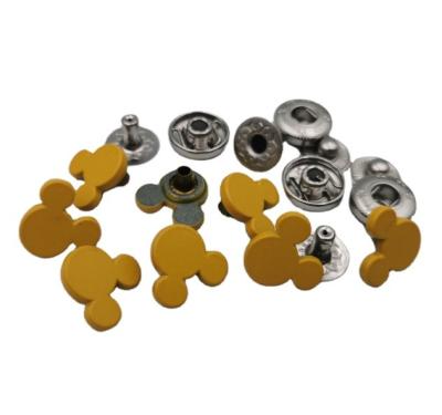 China Fashion Shape DTM 4 Parts Brass Snap Press Button Nickel Free Custom Color for sale