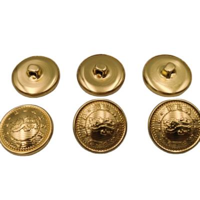 China High End Coat Gold Leg Decorative Brass Sewing Buttons Nickel Free for sale