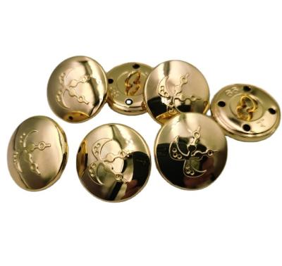 China Coat Nickel Free Hot Selling High Quality Sewing Buttons Military Gold Leg Buttons for sale