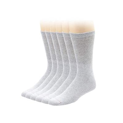 China RL-B021 Men's Gray Athletic Crew Socks Breathable for sale