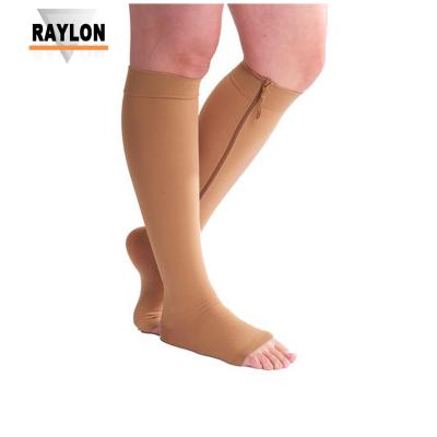 China Raylon-0236 Zipper Compression Socks Antibacterial Zipper Sock for sale