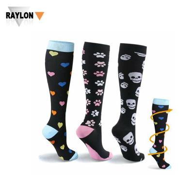 China RL-B898 Cotton Compression Socks Antibacterial Compression Socks Nursing Decorative Compression Socks for sale