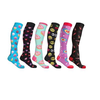 China RL-B903 Antibacterial Printing Compression Socks Sublimation Compression Socks Antibacterial Custom Prints for sale