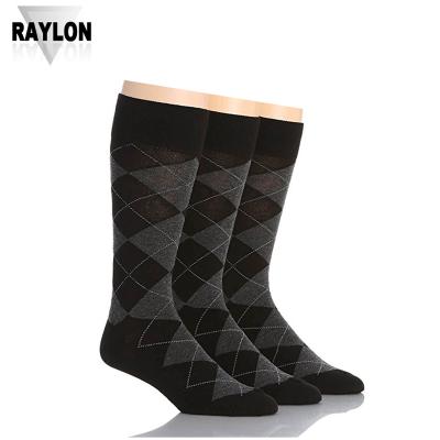 China Raylon-0327 Mens Gray Dress Socks Antibacterial for sale