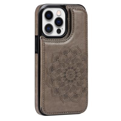 China Luxury Shockproof Foldable Magnetic Wallet Holder Stand Cell Phone Leather Accessories Card Slot Back Cover Case For iphone 11 12 13 pro max for sale