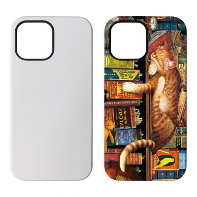 China 3D Shockproof 2 in 1 Blank TPU+PC Sublimation Case For Iphone XR Custom Wholesale Sublimation Phone Cover For Iphone 11 pro case 12 13 for sale