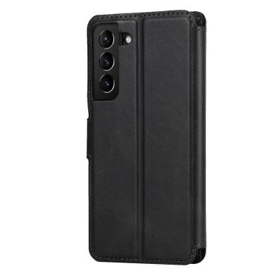 China Back Design Shockproof Leather Mobile Cell Card Slot Kickstand Smart Phone Case Cover Photo Frame Design Accessories For S22 Plus for sale