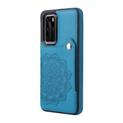 China Wholesale Shockproof Custom Leather Case Super Slim Phone Case PU Leather For Huawei P40 for sale