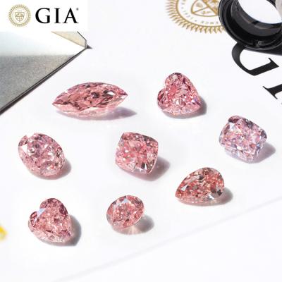 China Best Quality Lab Created Low Rough Brilliant Diamond Rose Diamond Lab Developed Diamond Heart Cut for sale