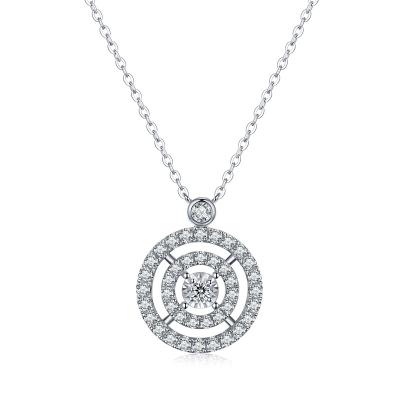 China 2022 fashionable high quality pendant red dance Diamond Necklace Jewelry For Gifts 18K necklaces for sale