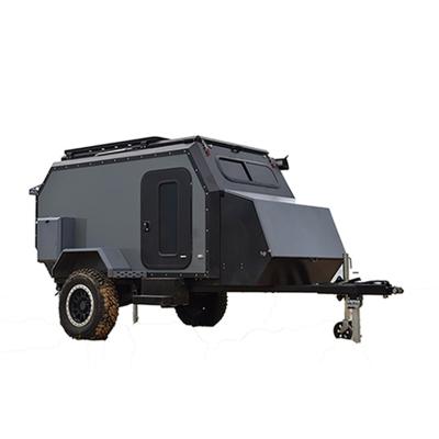 China Travel Trailer Mini Allroad Teardrop 4x4 Trailer Camper Door Teardrop Camper for sale